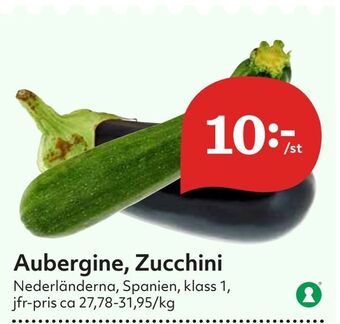 Hemköp Aubergine, Zucchini erbjuda