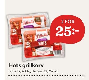 Hemköp Hots grillkorv erbjuda