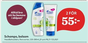 Hemköp Schampo, balsam erbjuda