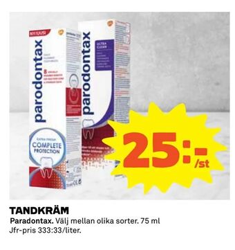 Coop Extra Tandkräm erbjuda