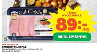 Coop Extra Färsk kycklingfilé erbjuda