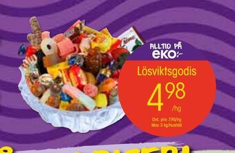 EKO Lösviktsgodis erbjuda