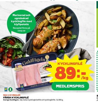 Coop Daglivs Kycklingfilé erbjuda