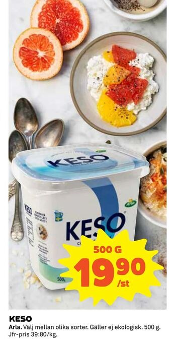 Coop Daglivs Keso erbjuda