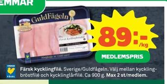 Coop Daglivs Färsk kycklingfilé erbjuda