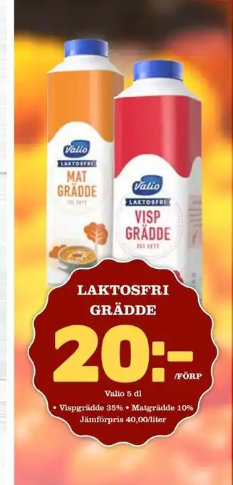 Din Mat Laktosfri grädde erbjuda