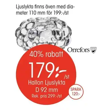 EKO Hallon Ljuslykta D 92 mm erbjuda