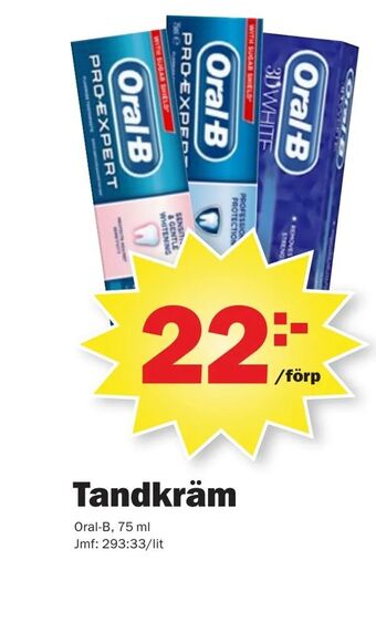 Pekås Tandkräm erbjuda