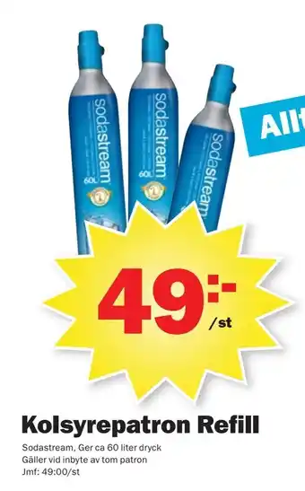 Pekås Kolsyrepatron Refill erbjuda