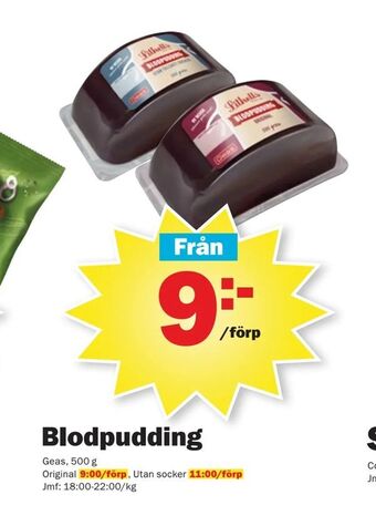 Pekås Blodpudding erbjuda
