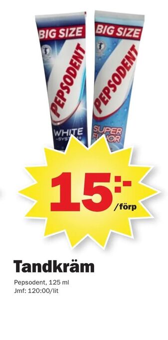 Pekås Tandkräm erbjuda