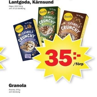 Pekås Granola erbjuda