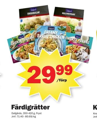 Pekås Färdigrätter erbjuda
