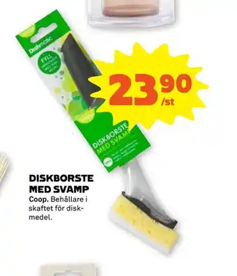 Diskborste med svamp