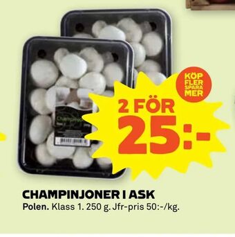 Stora Coop Champinjoner i ask erbjuda