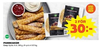 Coop Pannkakor erbjuda