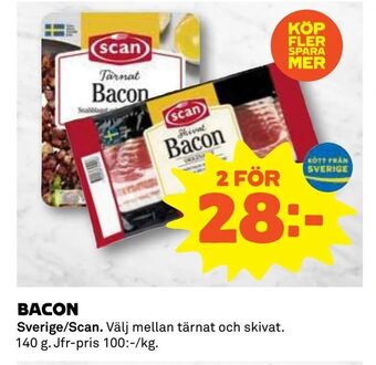 Coop Bacon erbjuda