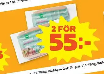 Stora Coop Vegansk grillkorv erbjuda