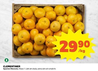 Coop Clementiner erbjuda