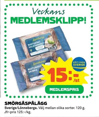 Coop Konsum Smörgåspålägg erbjuda