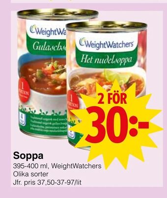 Matöppet Soppa erbjuda