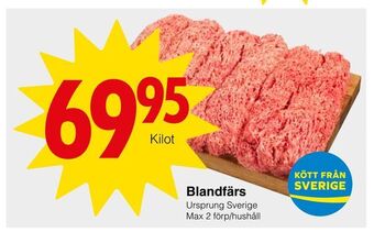 Matöppet Blandfärs erbjuda