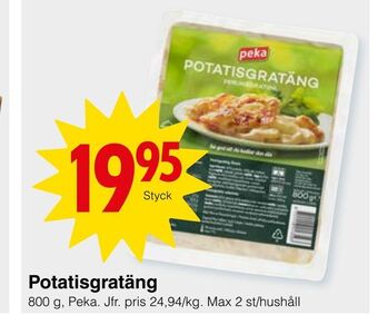 Matöppet Potatisgratäng erbjuda