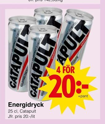 Matöppet Energidryck erbjuda