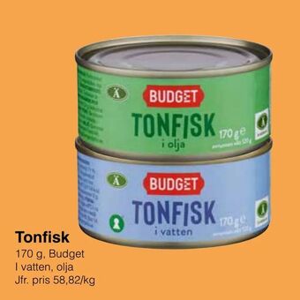 Matöppet Tonfisk erbjuda