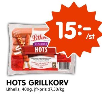 Tempo Hots grillkorv erbjuda