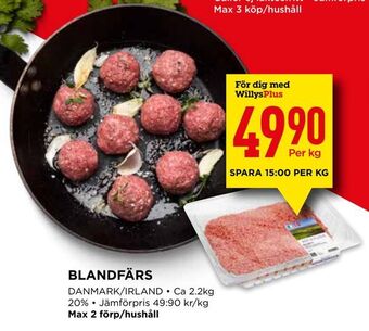 Willys Blandfärs erbjuda