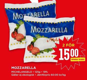 Willys Mozzarella erbjuda
