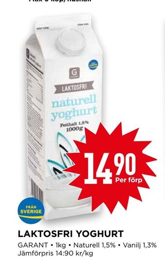 Willys Laktosfri yoghurt erbjuda