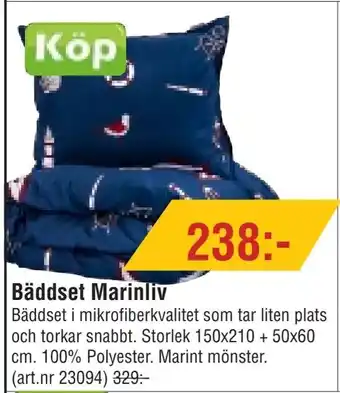 Erlandsons Brygga Bäddset Marinliv erbjuda