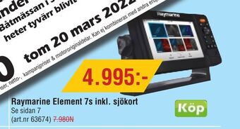 Erlandsons Brygga Raymarine Element 7s inkl. sjökort erbjuda
