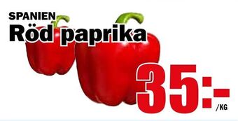 Matdax Röd paprika erbjuda