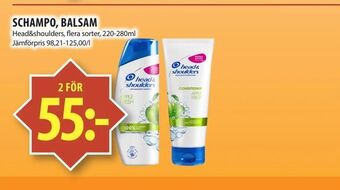 Matvärlden Tensta Schampo, balsam erbjuda