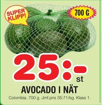 Nya Pulsen Avocado i nät erbjuda