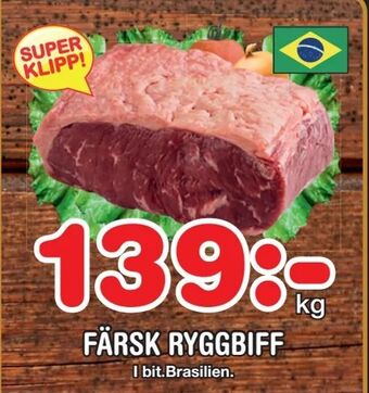 Nya Pulsen Färsk ryggbiff erbjuda