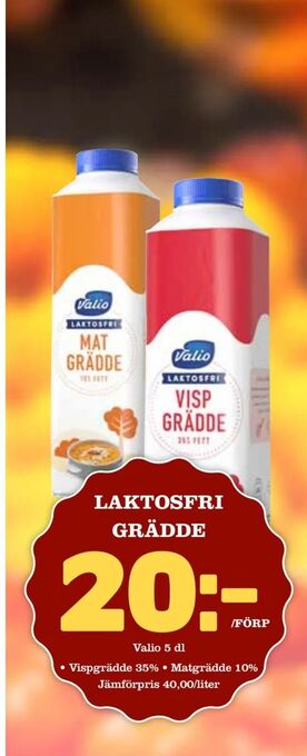 Nya Pulsen Laktosfri grädde erbjuda