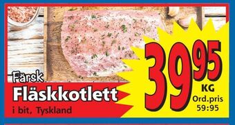 Supergrossen Fläskkotlett erbjuda