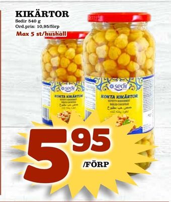 Supergrossen Kikärtor erbjuda