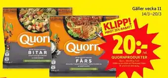 Quorn Gäller vecka 11