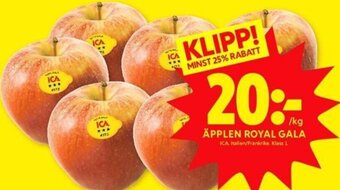 ICA Kvantum Äpplen Royal Gala erbjuda