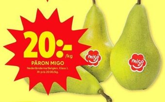 ICA Kvantum Päron Migo erbjuda