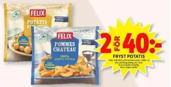 ICA Maxi Felix Fryst Potatis 600-810 g erbjuda