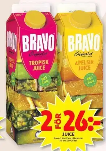 Bravo Juice 1 liter