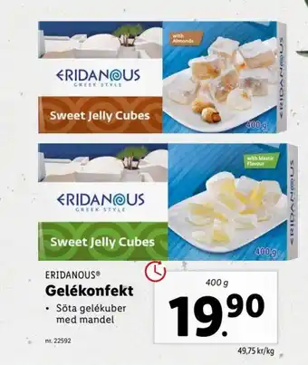 Lidl Eridanous Gelékonfekt 400g erbjuda