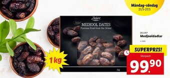 Lidl Deluxe Medjooldadlar erbjuda