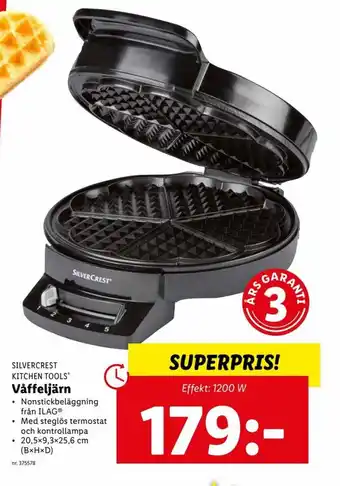 Lidl Silvercrest Kitchen Tools Våffeljärn erbjuda